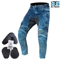 Jeans da moto pantaloni tecnico Stechmoto ST 666 Falcon con Aramide