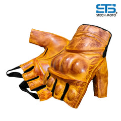 Moto guanti in pelle Stechmoto ST 005 Vintage custom e Café Race ST