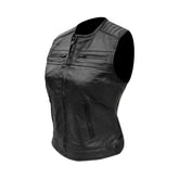 Gilet da Moto in pelle Stechmoto ST 1180 Vintage Custom & Café Race ST