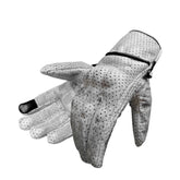 Moto Guanti Estivi in Pelle Stechmoto ST 1710 AIR Vintage Custom e Café Race ST