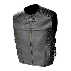 Gilet da Moto in pelle Stechmoto ST 1121 Vintage Custom & Café Race ST