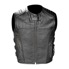 Gilet da Moto in pelle Stechmoto ST 1121 Vintage Custom & Café Race ST