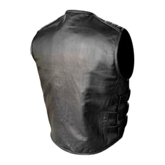 Gilet da Moto in pelle Stechmoto ST 1121 Vintage Custom & Café Race ST