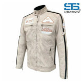 Giacca in pelle da Uomo Stechmoto ST 1510 Custom Vintage & Café Race - Am Moto-Abbigliamento Moto