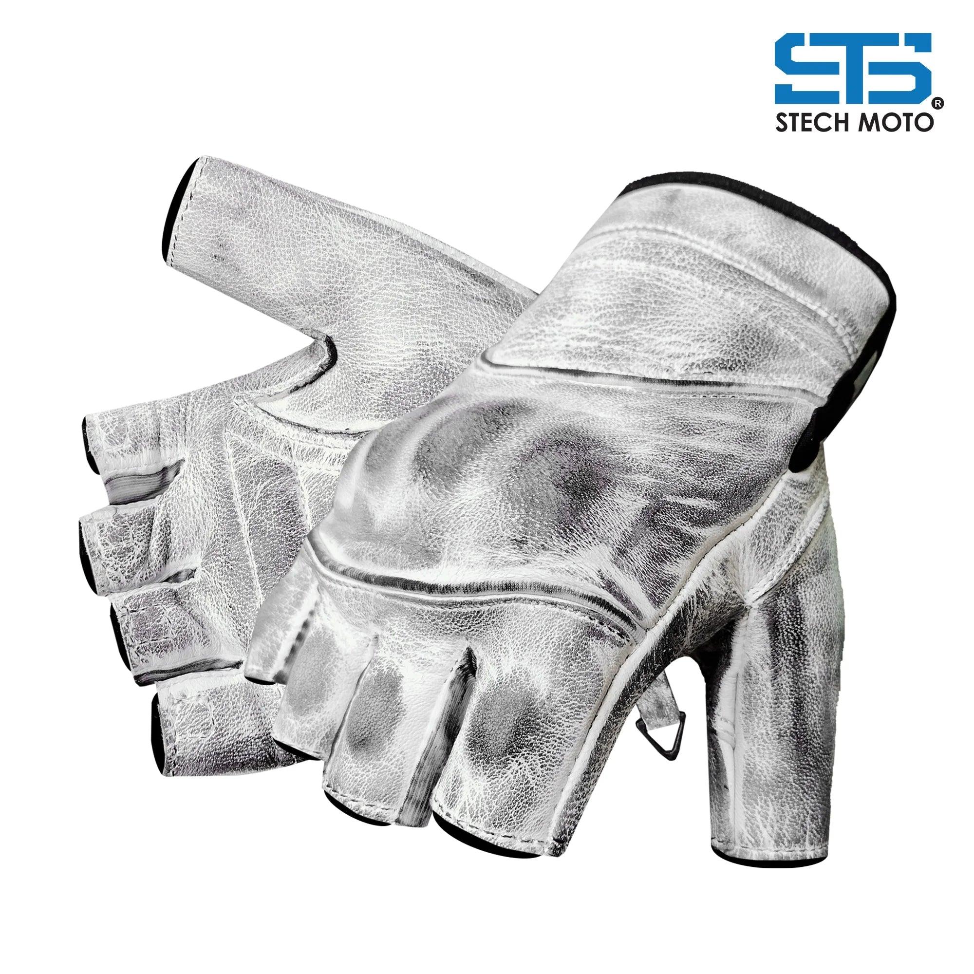 Guanti Moto in pelle Stechmoto ST 005 Vintage custom e Café Race - Am Moto-Abbigliamento Moto