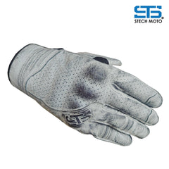 Guanti Moto Pelle estivo Stechmoto ST 1720 Domino AIR Vintage Custom e Café Race - Am Moto-Abbigliamento Moto