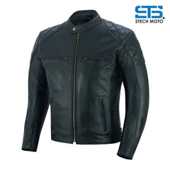 Moto giacca in Pelle Stechmoto ST 1710 Quintus Custom Vintage e Cafe Race - Am Moto-Abbigliamento Moto
