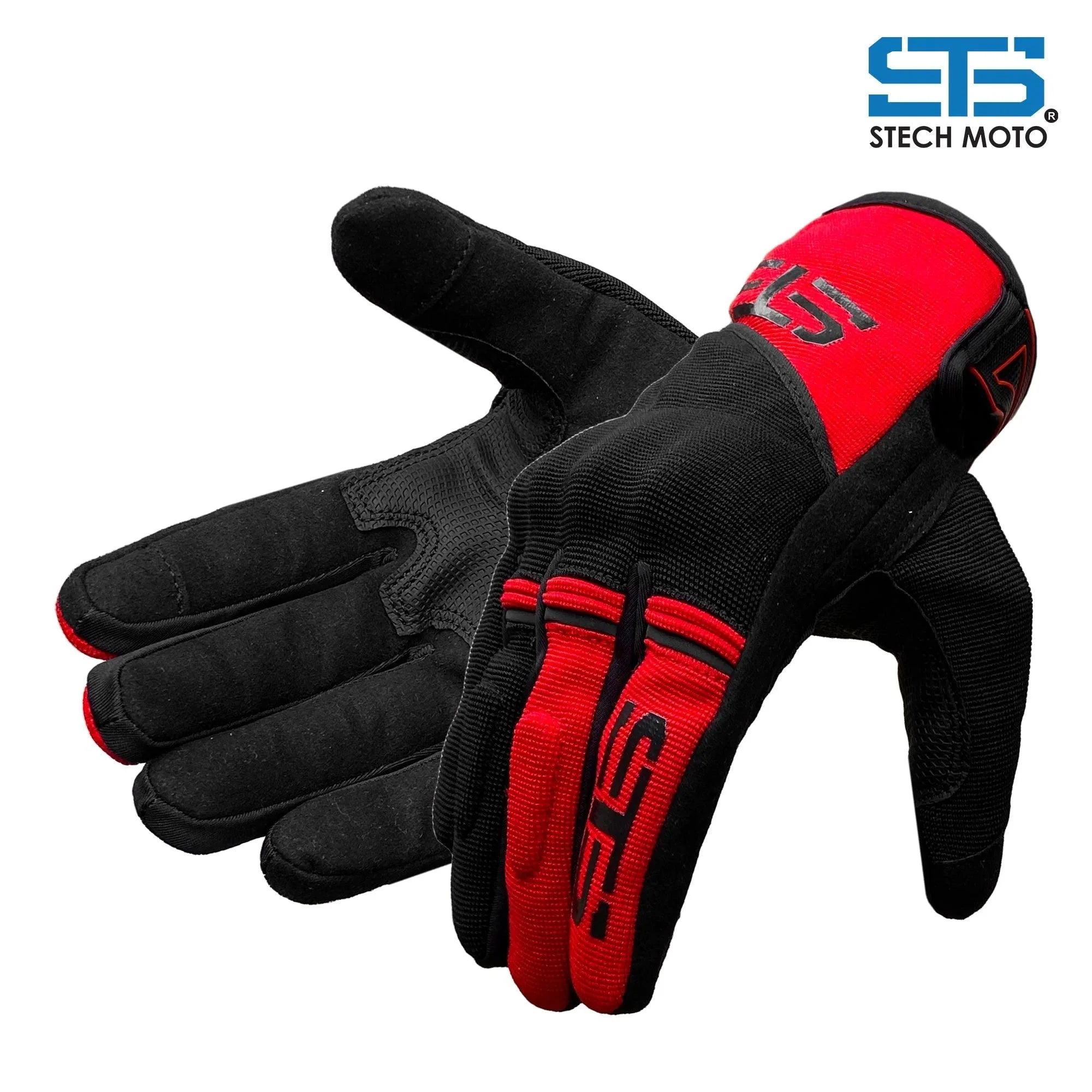 Moto Guanti Stechmoto F-835 Matt Moto cross Enduro Off-Road - Am Moto-Abbigliamento Moto