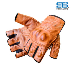 Moto guanti in Pelle Stechmoto ST 006 Cafè Race Custom e Vintage ST
