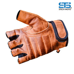 Moto guanti in Pelle Stechmoto ST 006 Cafè Race Custom e Vintage ST