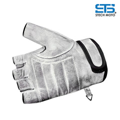 Moto guanti in Pelle Stechmoto ST 006 Cafè Race Custom e Vintage ST