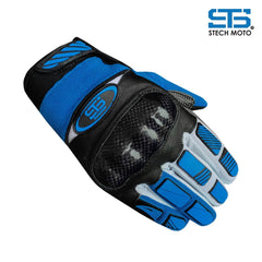 Guanti Moto in tessuto stechmoto ST 1122 Carbonio, moto cross enduro, Off-Road