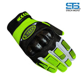Guanti Moto in tessuto stechmoto ST 1122 Carbonio, moto cross enduro, Off-Road