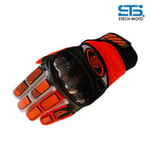 Moto guanti di tessuto stechmoto ST 1122 Carbonio, Off-Road moto cross enduro,