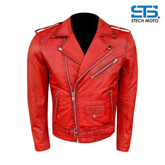 Giubbotto in pelle da Uomo Stechmoto ST 1530 Vintage Custom & Café Race