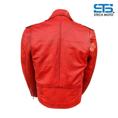 Giubbotto in pelle da Uomo Stechmoto ST 1530 Vintage Custom & Café Race