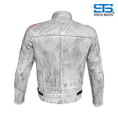 Giubbotto Moto in pelle da Uomo Stechmoto ST 1735 Vintage Custom & Café Race ST