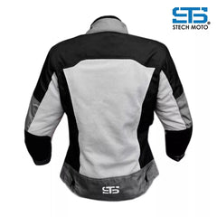 Moto Giubbotto estivo Stechmoto ST 007 AIR H2Out 2-Strati Nero-Argento ST