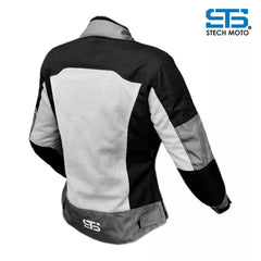 Moto Giubbotto estivo Stechmoto ST 007 AIR H2Out 2-Strati Nero-Argento ST