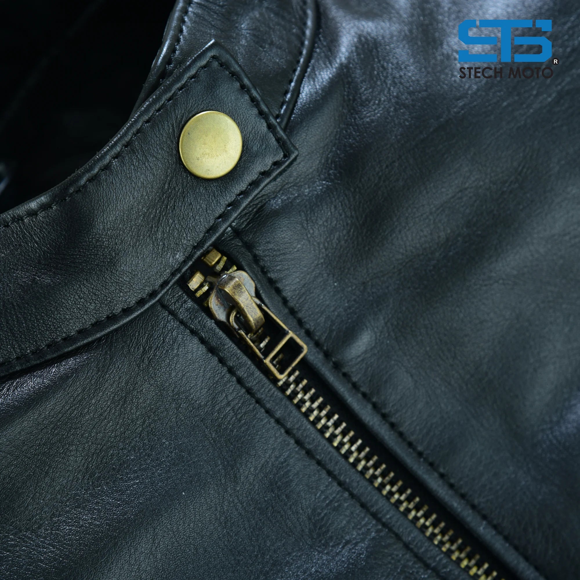 Moto giacca in pelle da donna S-tech ST 1710 Quintus custom e vintage cafe race