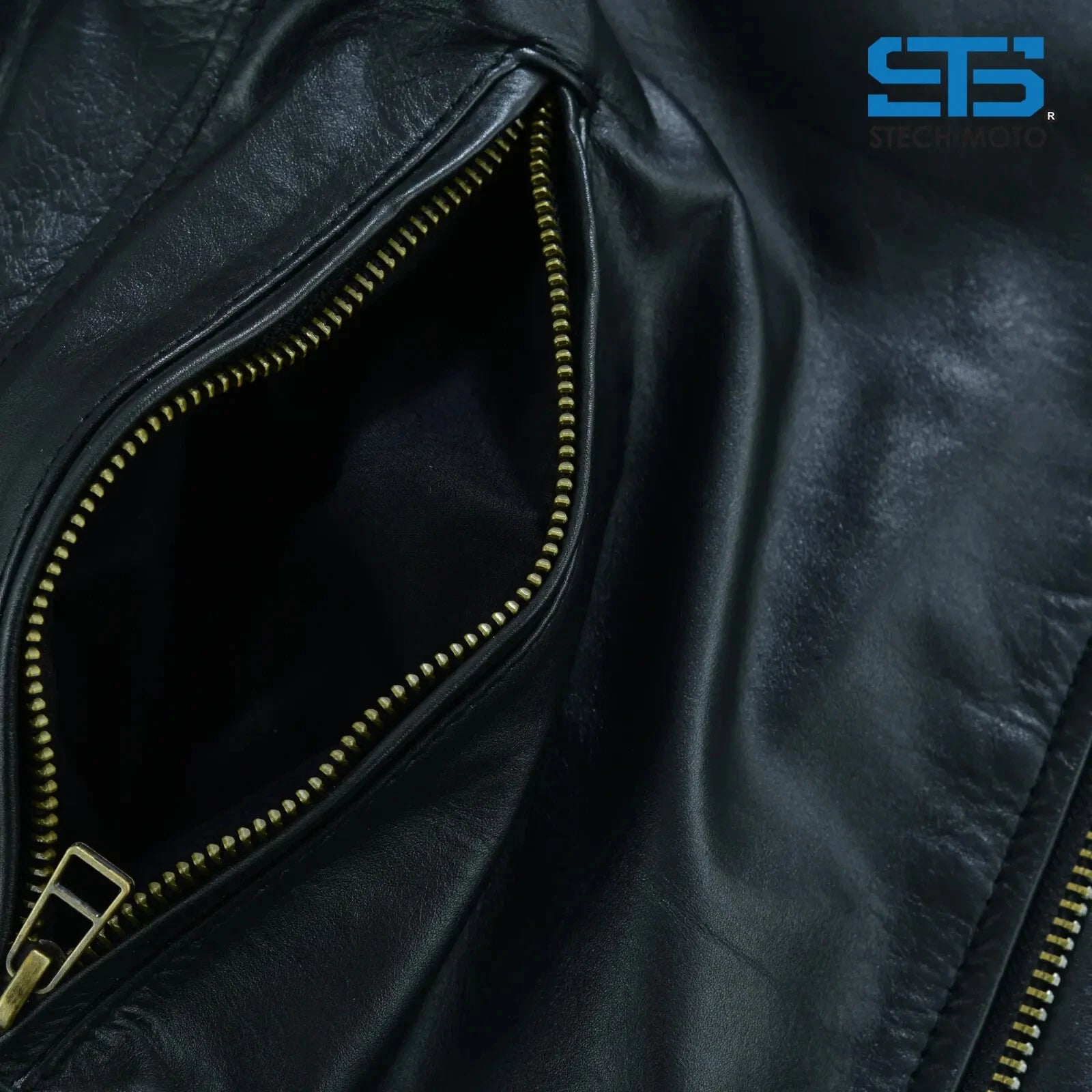 Moto giacca in Pelle Uomo Stechmoto ST-1710 Quintus Custom Vintage e Cafe Race