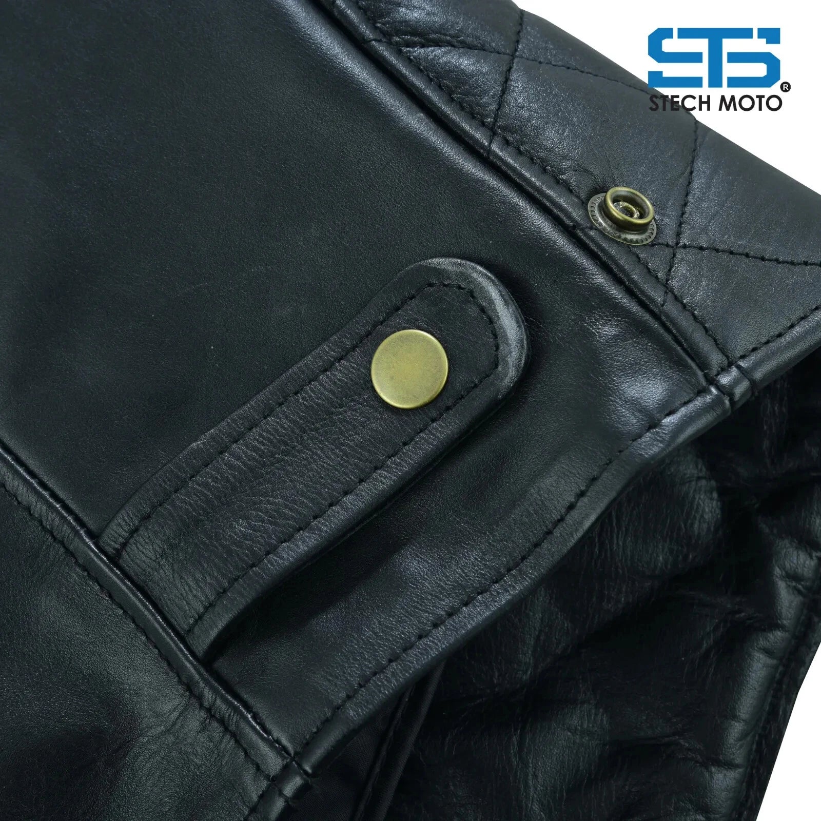 Moto giacca in Pelle Uomo Stechmoto ST-1710 Quintus Custom Vintage e Cafe Race