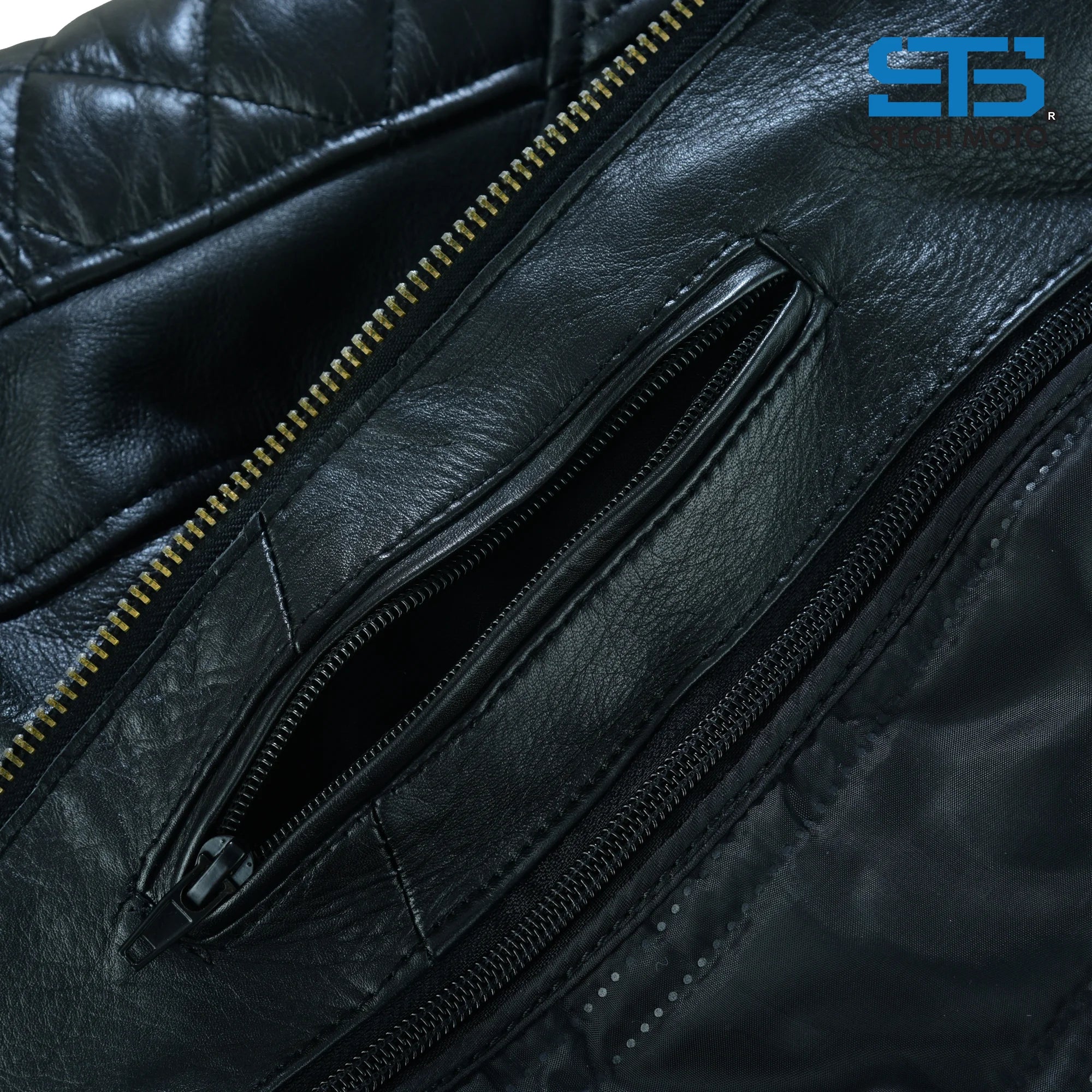 Moto giacca in pelle da donna S-tech ST 1710 Quintus custom e vintage cafe race