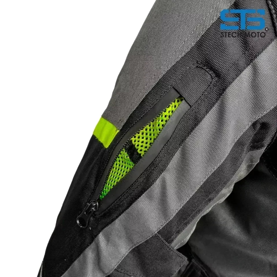 Giubbotto Moto in tessuto da uomo Stechmoto ST 1602 H2Out 3-strati 4 Stagioni ST