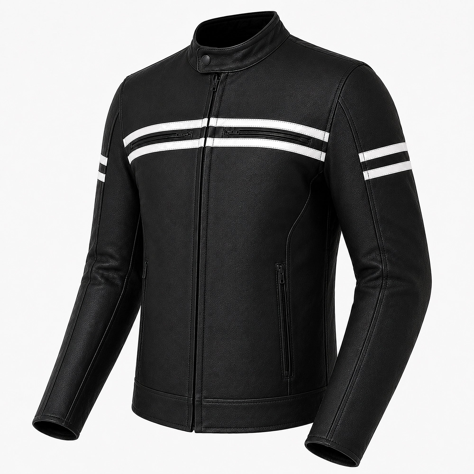 Giacca da moto di pelle ST 1760 Storm Custom e Vintage Cafè Race
