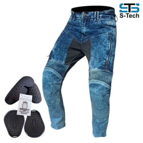 Jeans da moto pantaloni tecnico Stechmoto ST 666 Falcon con Aramide