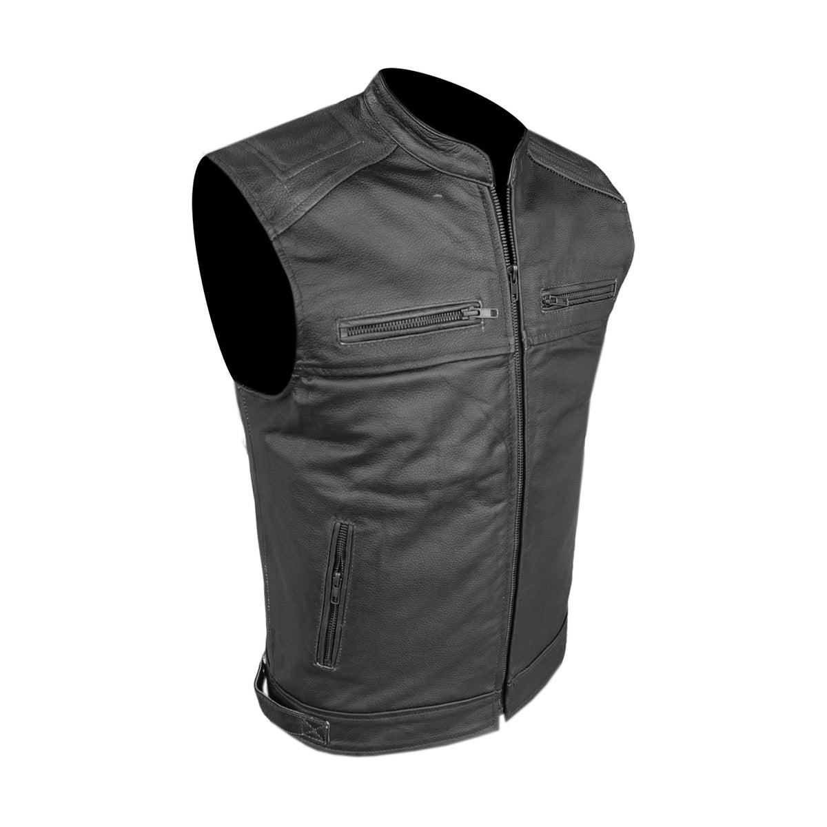 Moto Gilet in pelle da Uomo Stechmoto ST 1190 BZM Vintage Custom & Café Race ST