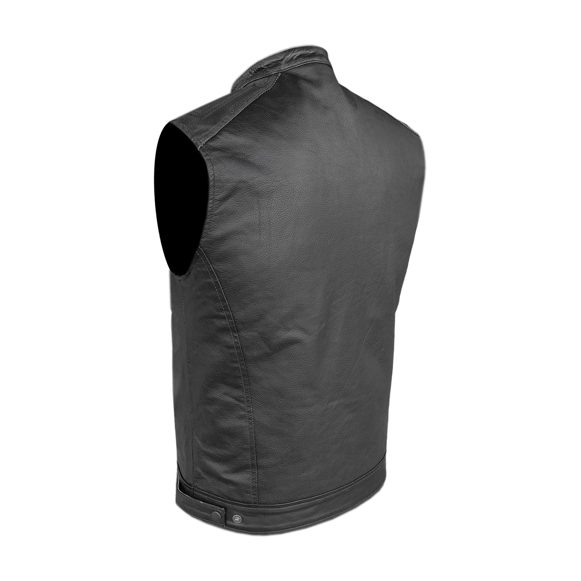 Moto Gilet in pelle da Uomo Stechmoto ST 1190 BZM Vintage Custom & Café Race ST