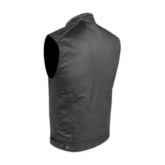 Moto Gilet in pelle da Uomo Stechmoto ST 1190 BZM Vintage Custom & Café Race ST