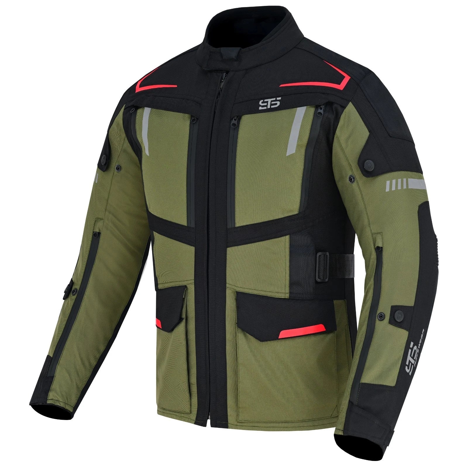 Giacca moto S-tech ST 838 DRAGON H2Out 3 Strati 4-Stagione