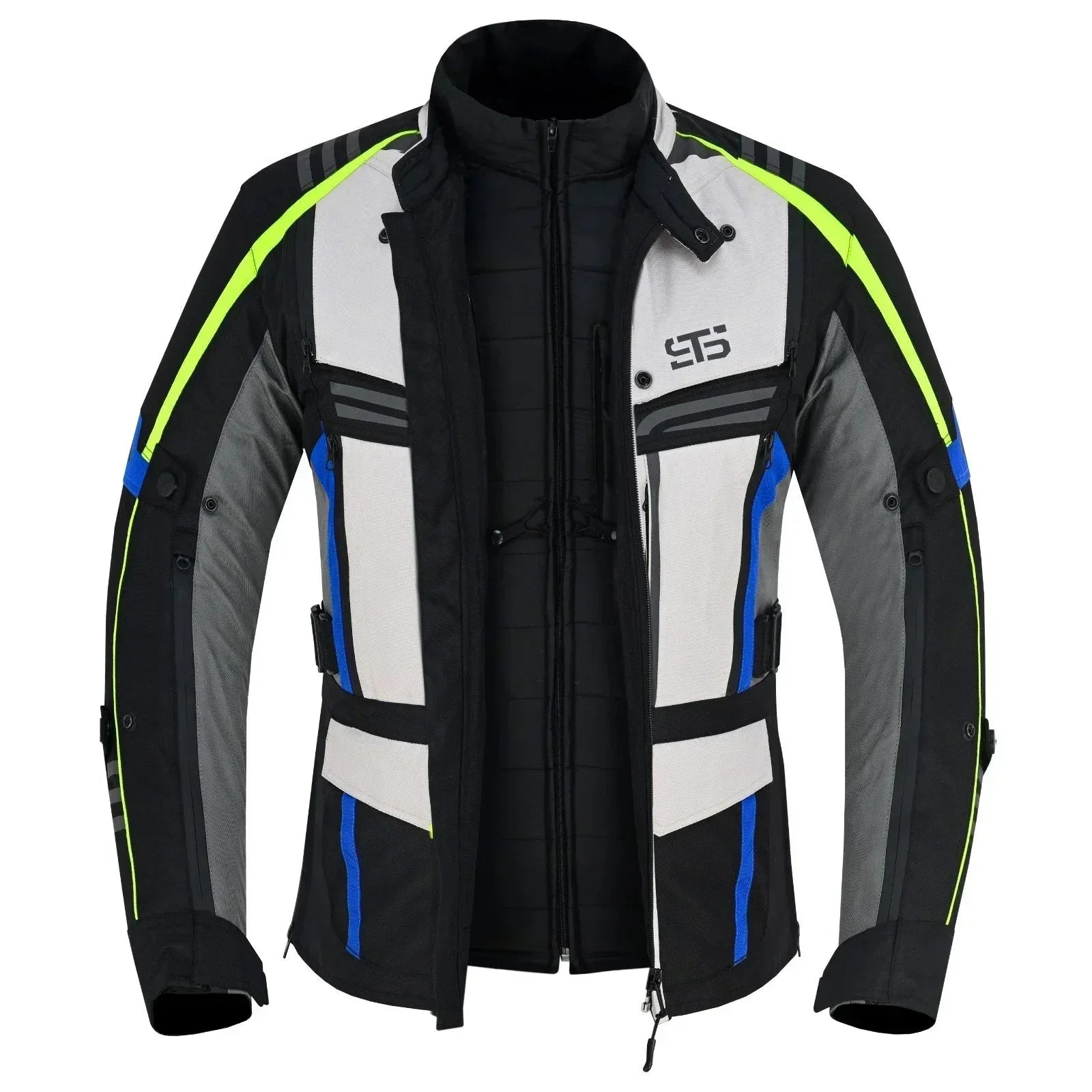 Moto Giubbotto in tessuto S-tech ST 828 ICE-ROAD H2Out 3 Strati e 4 Stagione ST