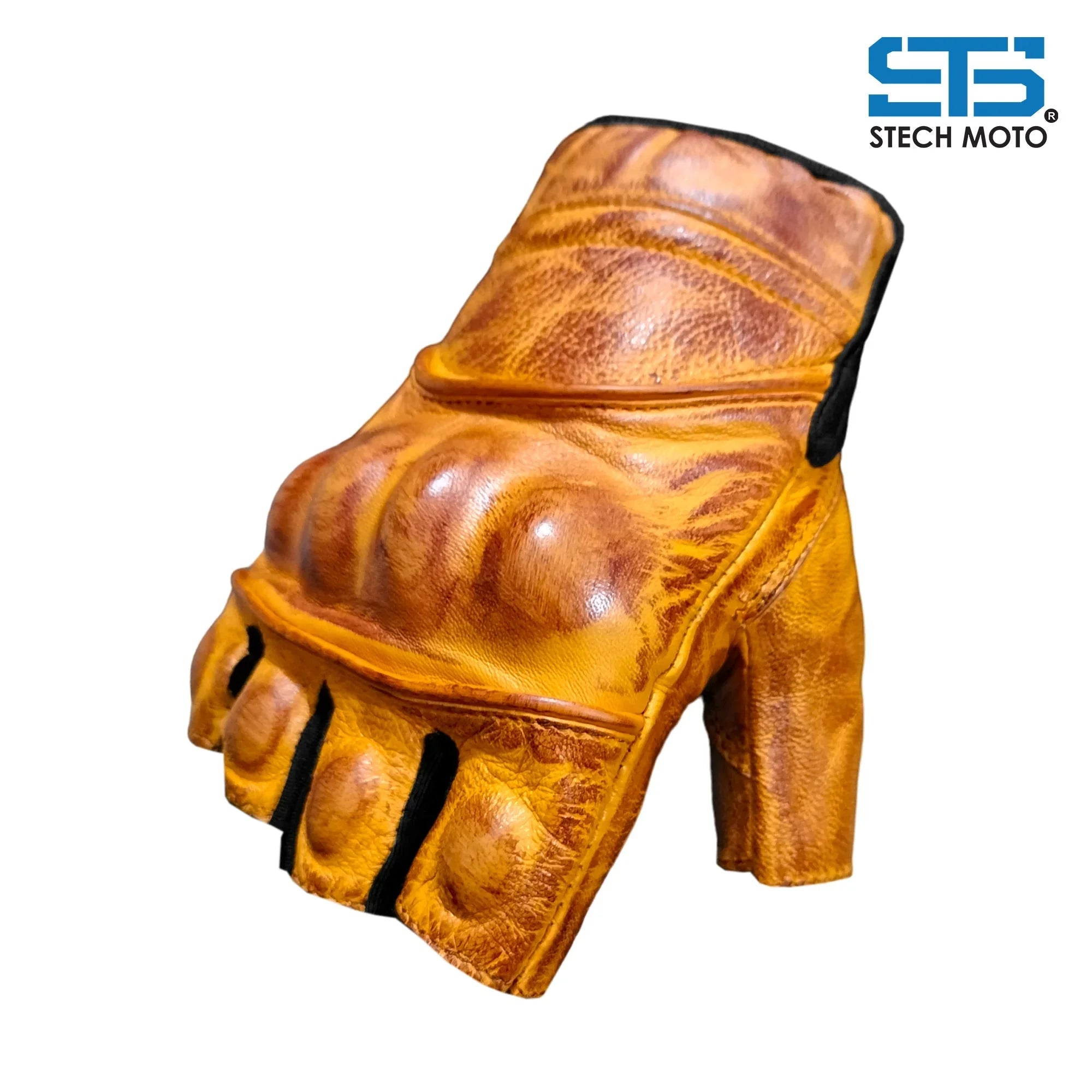 Moto guanti in pelle Stechmoto ST 005 Vintage custom e Café Race ST