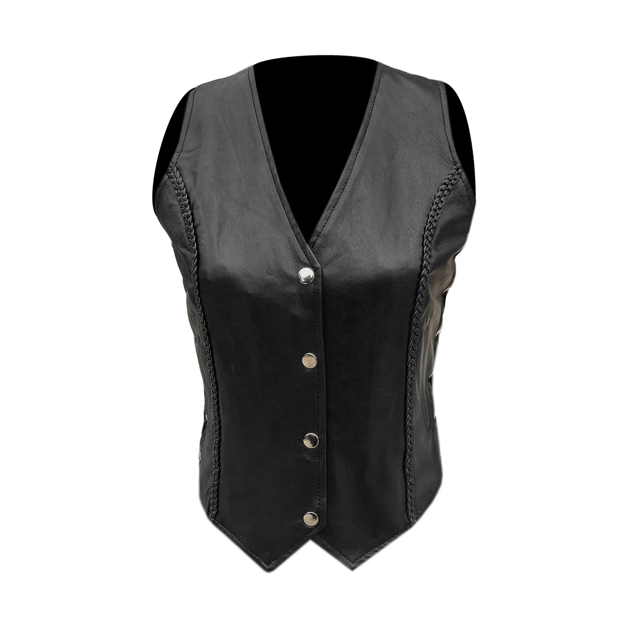 Gilet da Moto in pelle da donna Stechmoto ST 1155  Vintage Custom & Café Race ST