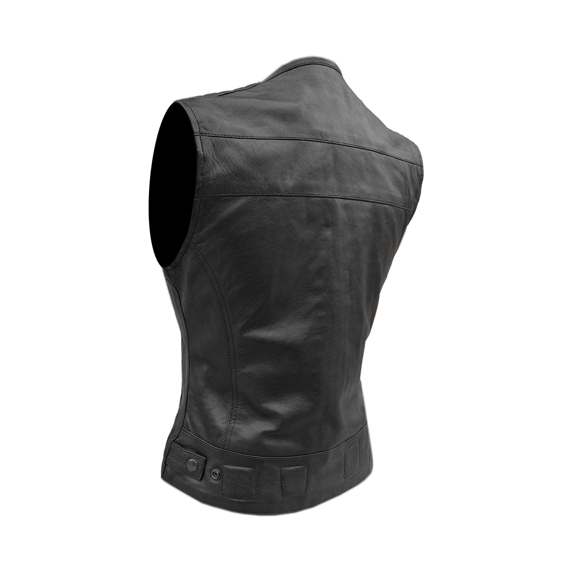 Gilet da Moto in pelle Stechmoto ST 1180 Vintage Custom & Café Race ST