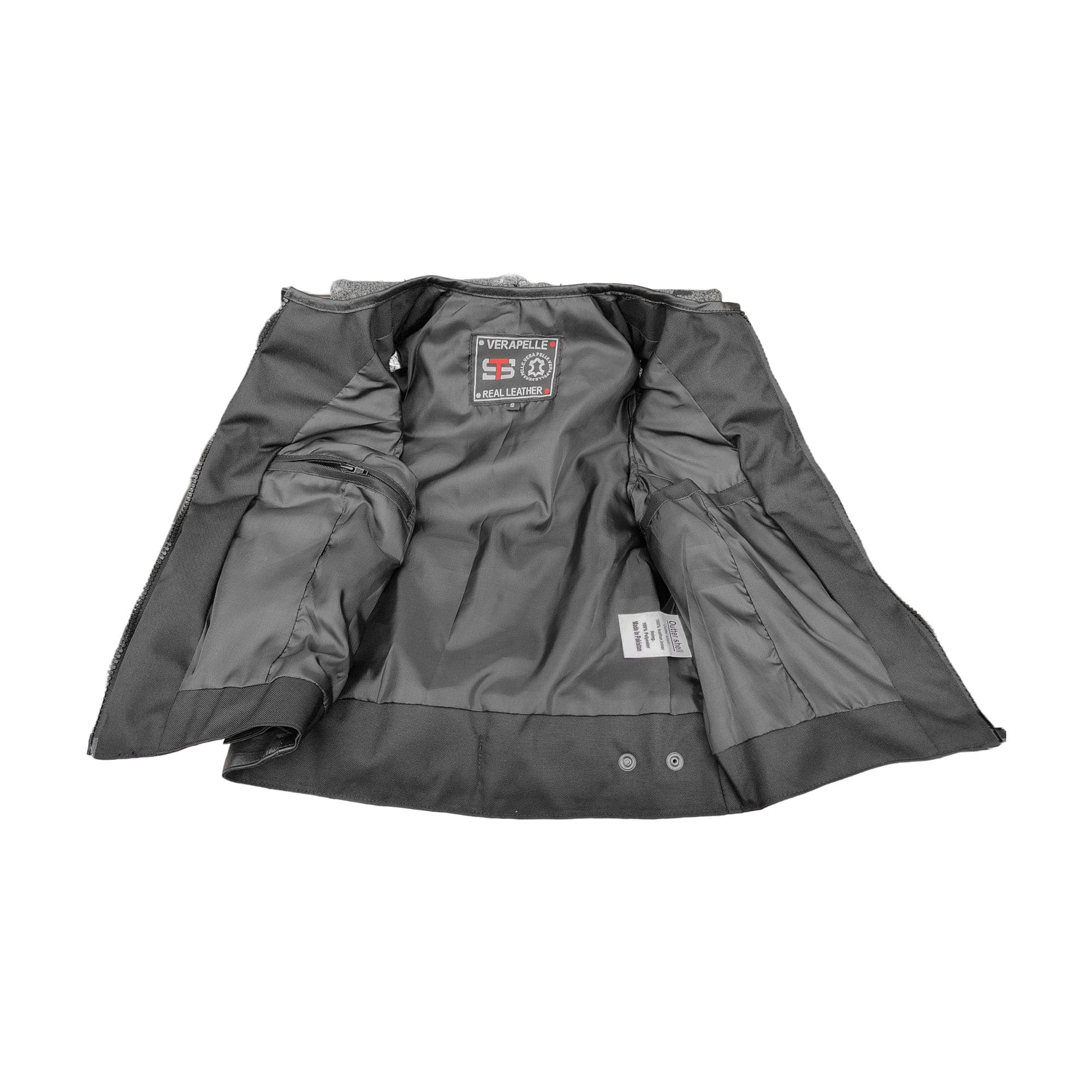 Gilet da Moto in pelle Stechmoto ST 1180 Vintage Custom & Café Race ST