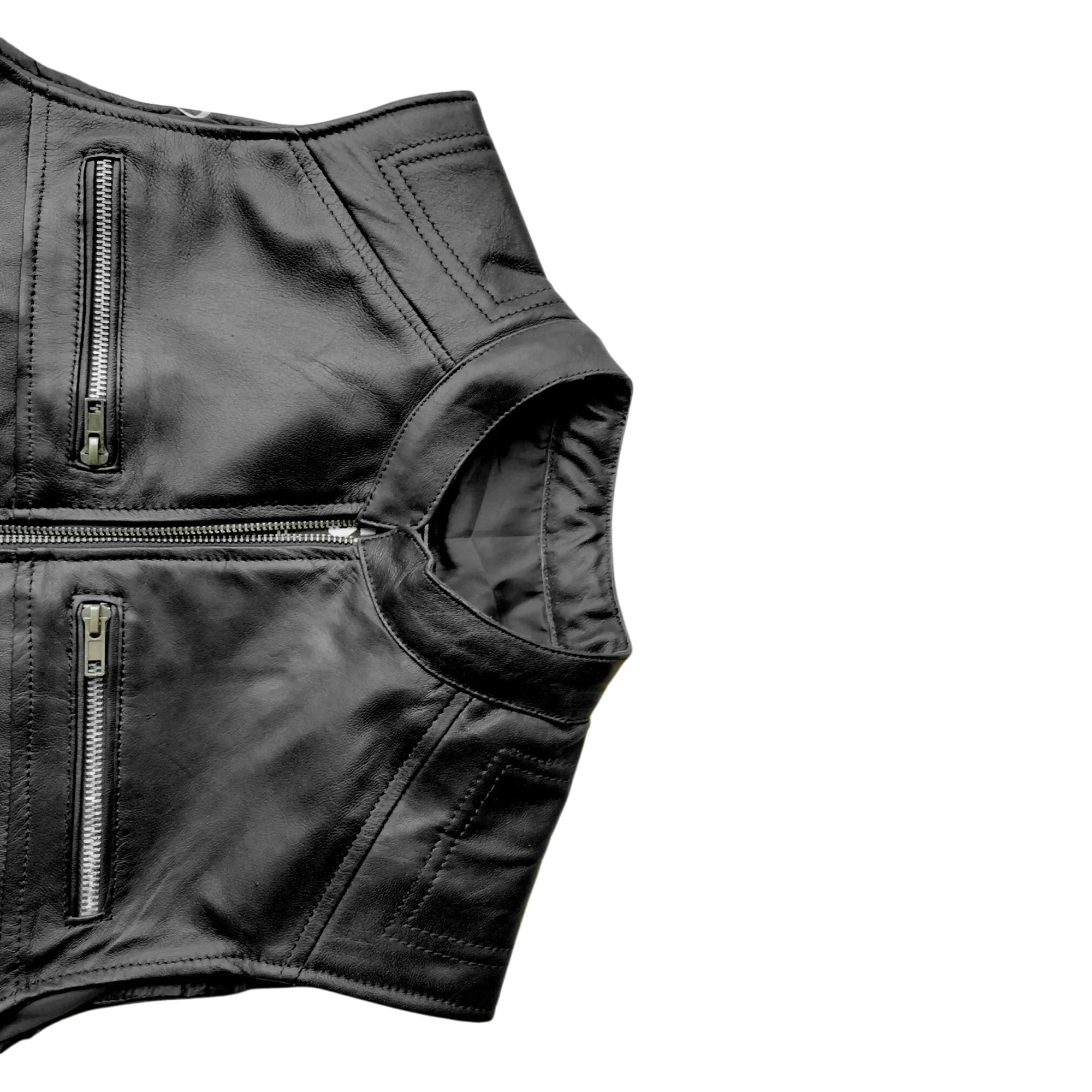 Moto Gilet in pelle da Uomo Stechmoto ST 1190 BZM Vintage Custom & Café Race ST