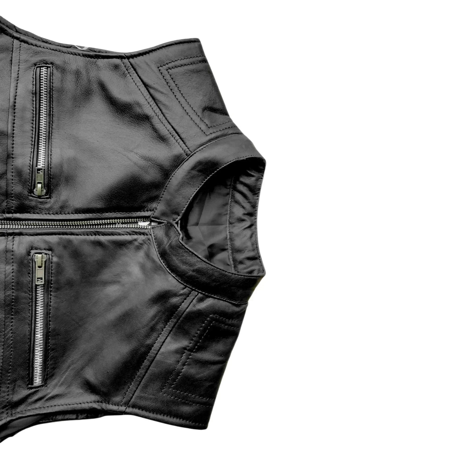 Moto Gilet in pelle da Uomo Stechmoto ST 1190 BZM Vintage Custom & Café Race ST