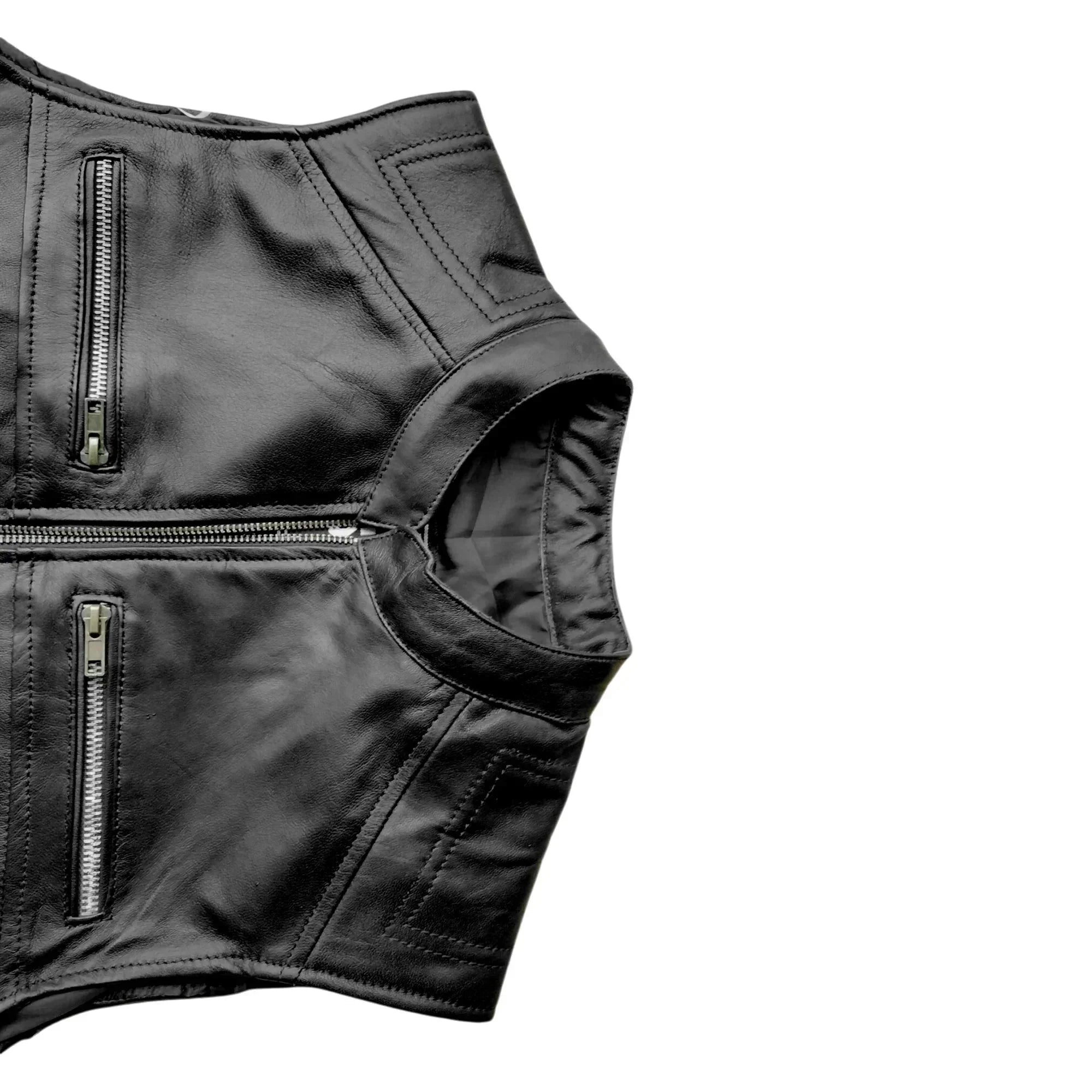 Moto Gilet in pelle da Uomo Stechmoto ST 1190 BZM Vintage Custom & Café Race ST