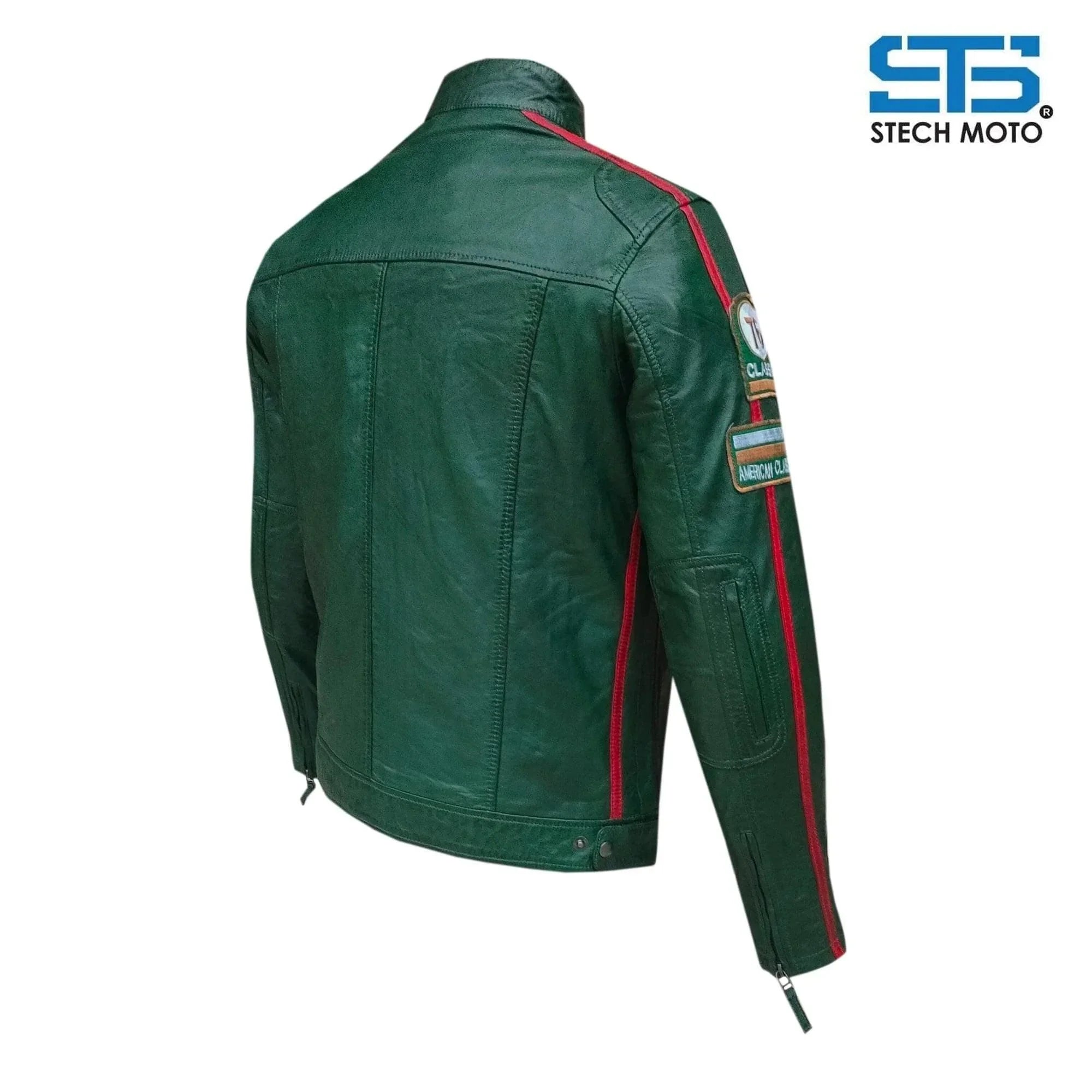Giubbotto in pelle da Uomo Stechmoto ST 1510 Custom Vintage & Café Race - Am Moto-Abbigliamento Moto