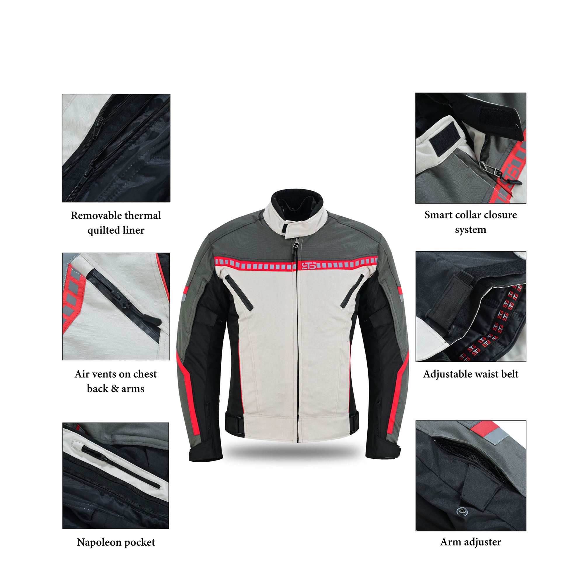 Giacca Moto tessuto-Tex S-tech 1605 X-Roc H2Out 3 Strati 4 Stagione