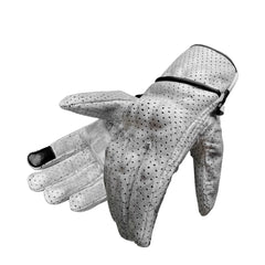 Moto Guanti Estivi in Pelle Stechmoto ST 1710 AIR Vintage Custom e Café Race ST