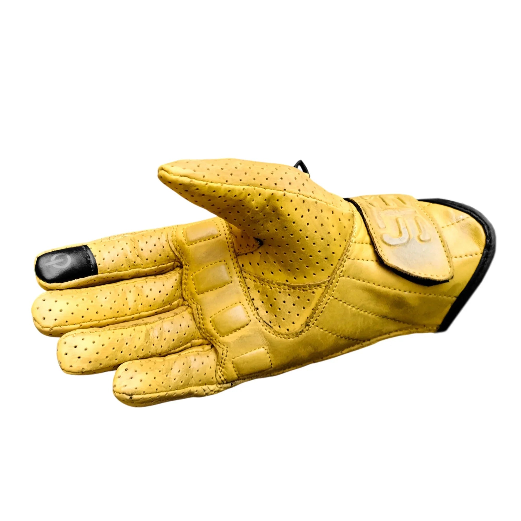 Guanti da moto in Pelle Stechmoto ST 1710 AIR NRN Vintage Custom e Café Race ST