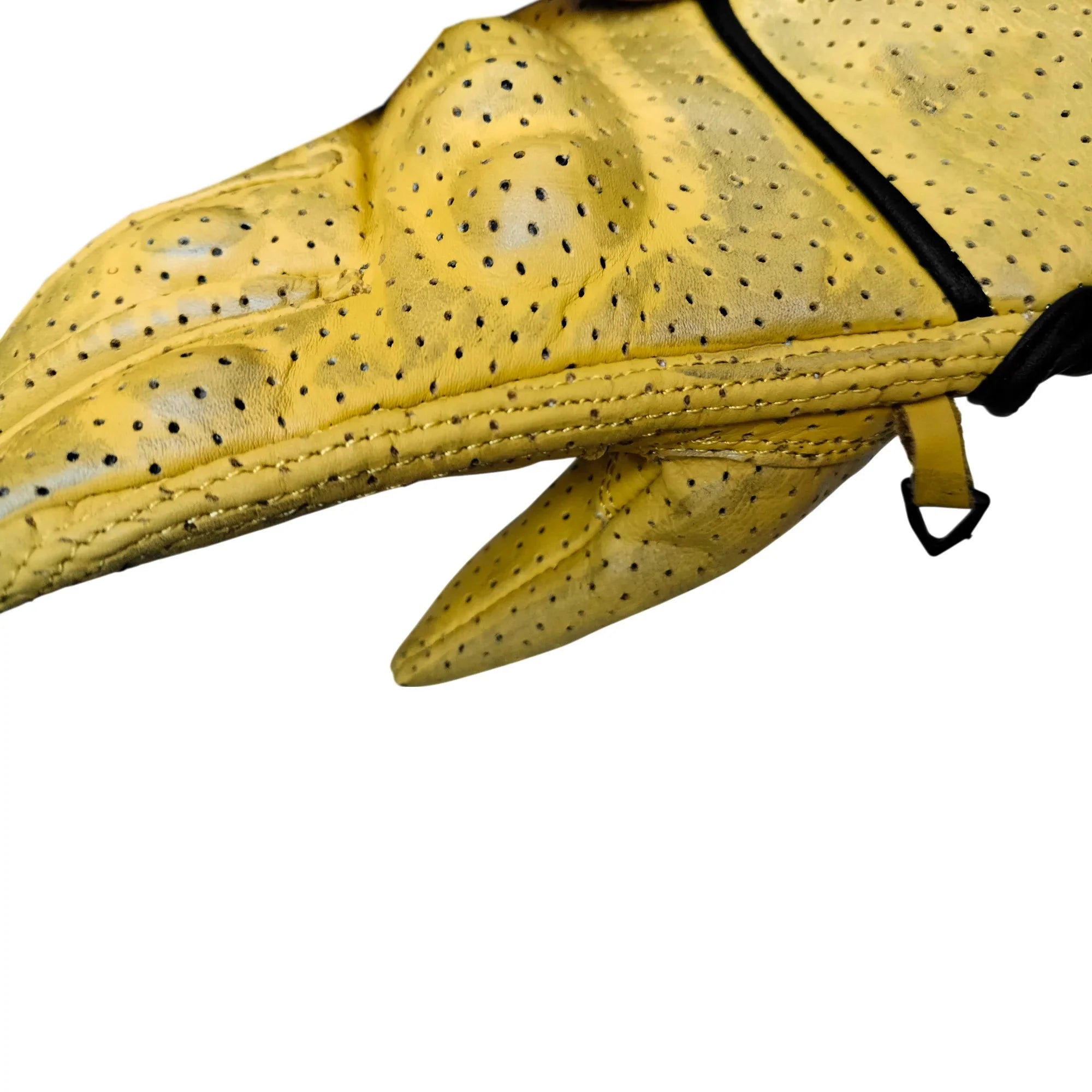 Guanti da moto in Pelle Stechmoto ST 1710 AIR NRN Vintage Custom e Café Race ST