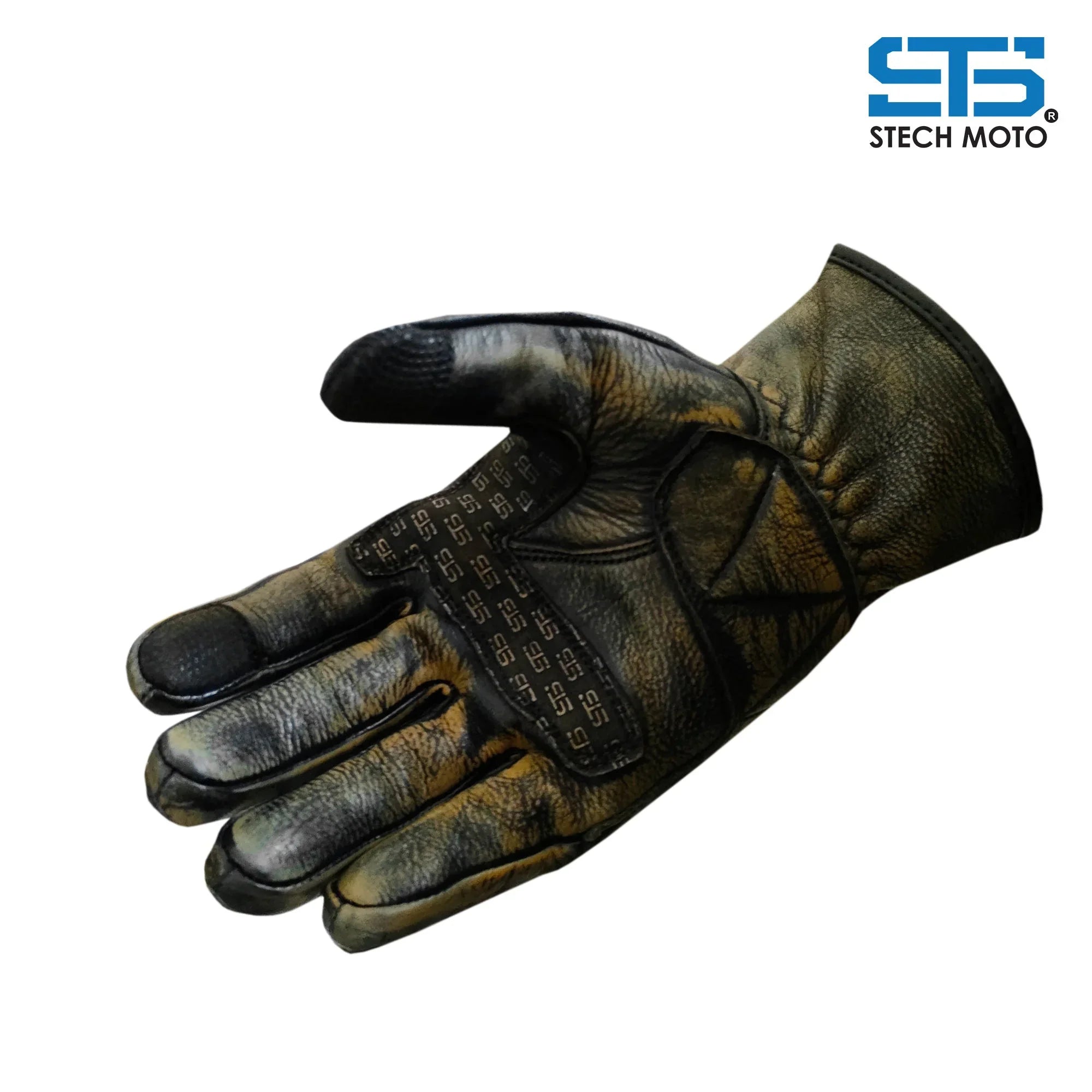 Guanti da Moto Pelle Stechmoto ST 1715 Neo-Phill  Café Race Custom e Vintaggio