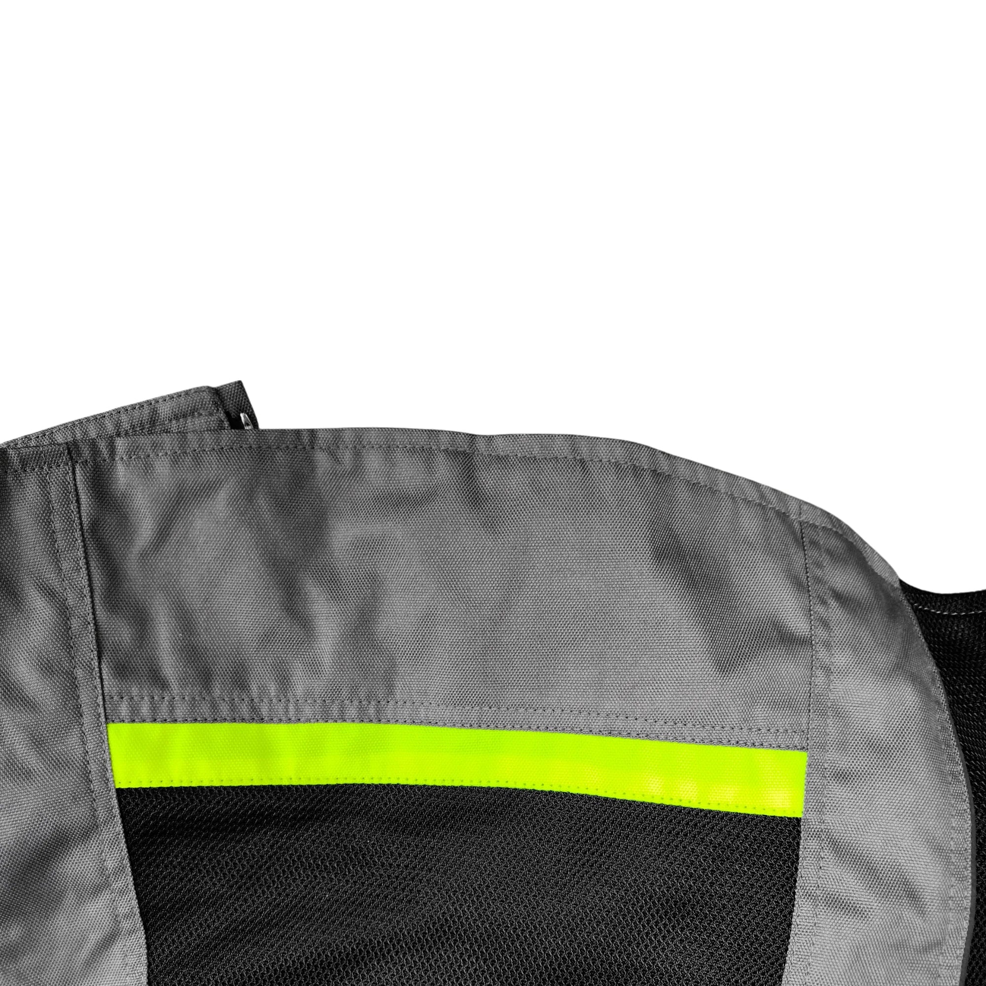 Moto Giubbotto estivo in tessuto Stechmoto ST 851 AIR H2Out 2 Strati Grigio-Nero-Flu/Giallo ST