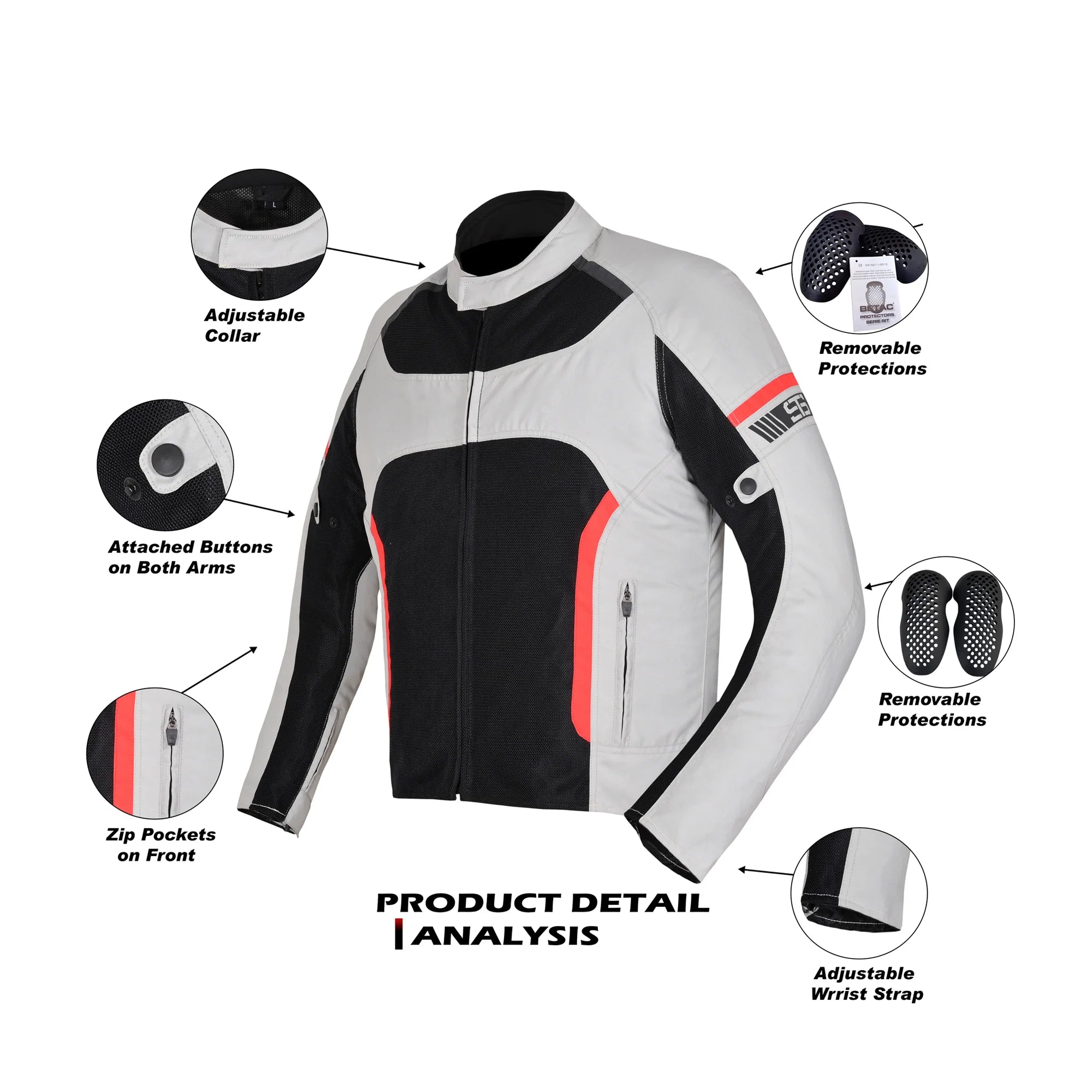 Moto Giubbotto estivo S-tech ST 870 AIR H2Out 2-Strati